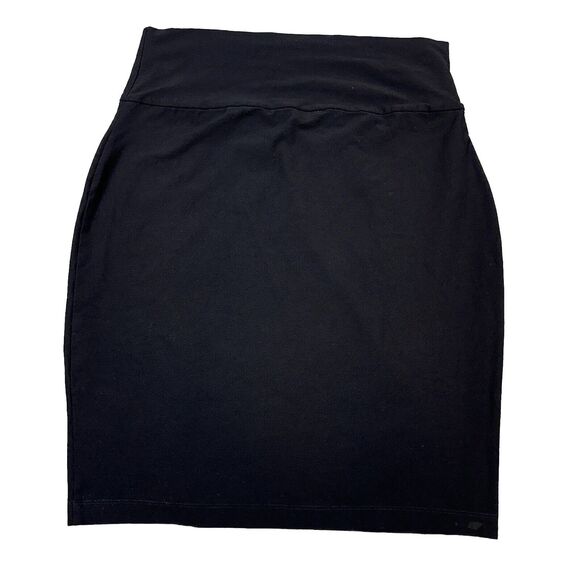 Eileen Fisher Skirt Womens Small Black Straight Pencil Work Wear Stretchy tight - Picture 7 of 7
